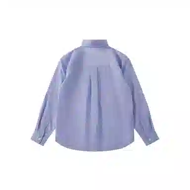 我是大卫 时尚翻领宽松阔版小众轻薄防晒外套长袖衬衫 男女同款 蓝色条纹