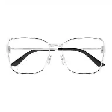 Balenciaga Double B Metal Optical Frame Silver