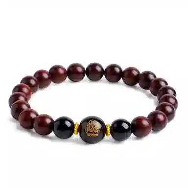木盛缘 本命年转运十二生肖八大守护神招财纳福财源滚滚诸事顺遂有钱花 小叶紫檀 手串 男女同款情侣款