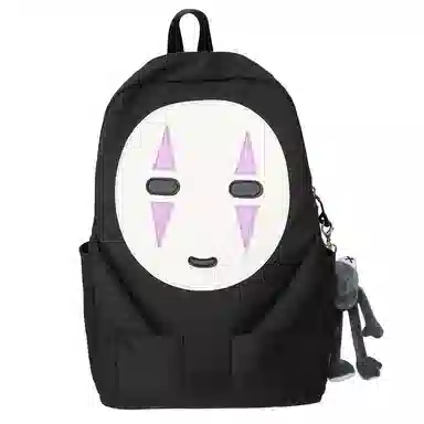 垣途者 搞怪动漫无脸男学生书包初高中大学生大容量 尼龙 双肩包 常规 男女同款情侣款 多色
