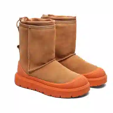 卡奇奥蒂 牛反绒 简约舒适百搭 雪地靴 男女同款