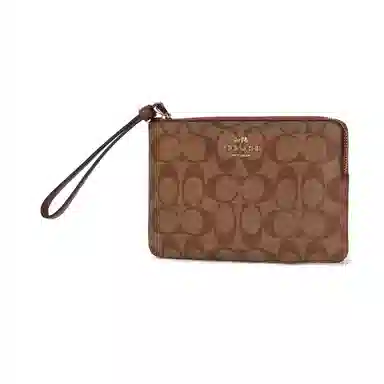 COACH Corner Zip Wristle 20 Logo