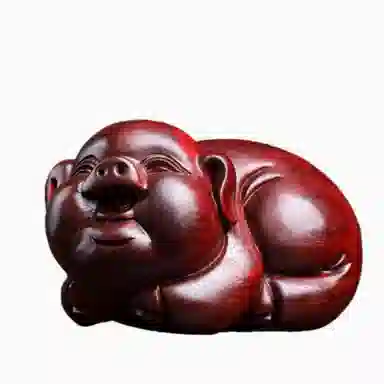 【顺丰包邮】 吉千年 新中式复古潮流风  招财进宝 大富大贵 福气猪 血檀 把件 男女同款情侣款