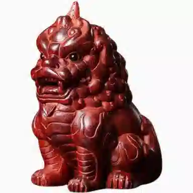 吉千年 【顺丰包邮】新中式复古潮流风  招财进宝 大吉大利 吉祥富贵 神兽谛听 雕刻 赞比亚 血檀 把件 男女同款情侣款