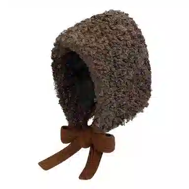 浪莎 可爱 护耳 保暖个性百搭帽子 冬季防寒纯色套头帽 聚酯纤维 毛绒帽 女款