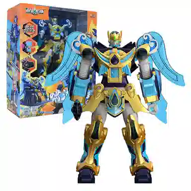 妙贝乐 超星龙骑 合体金刚机器人 变形玩具