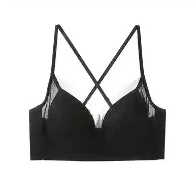 内在密码 蕾丝美背薄款显小胸聚拢法式性感一体式背心文胸 女款