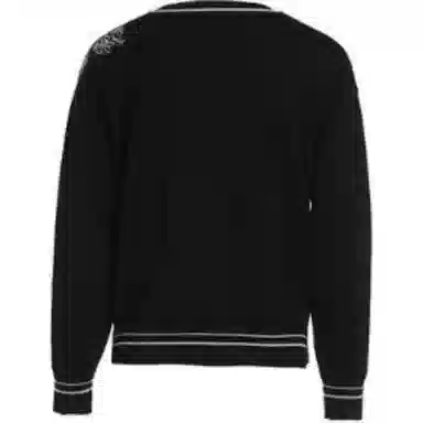 乔万尼 通勤百搭时尚休闲简约长袖针织衫 女款 山茶花黑