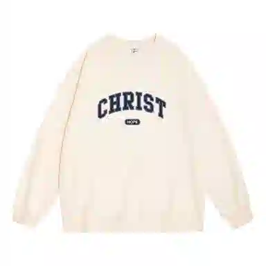 莫代尔 舒适亲肤卡通潮流嘻哈时尚印花简约休闲圆领长袖可外穿打底衣 男女同款