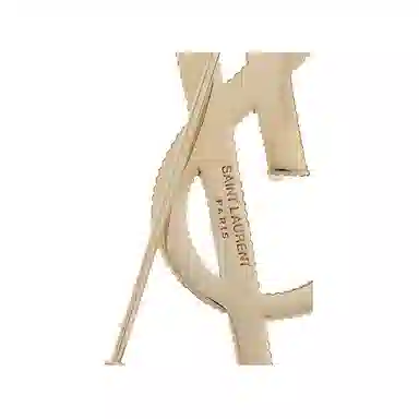 SAINT LAURENT Cassandre Brooch Gold