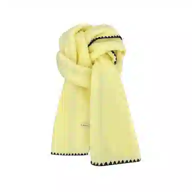 心水好物 羊毛混纺 韩系冬季氛围感锁边保暖防寒软糯亲肤 绒线围巾 男女同款情侣款