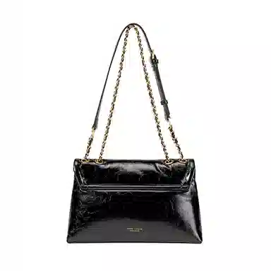 Pierre Cardin Vintage Waxed Leather Shoulder Bag