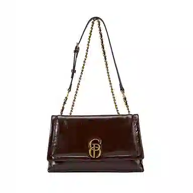 Pierre Cardin Vintage Waxed Leather Shoulder Bag