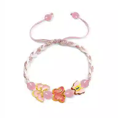 饰伴 国潮新中式小众轻奢搭配 优雅气质喜迎春 手工编织好运 水晶 手链 女款