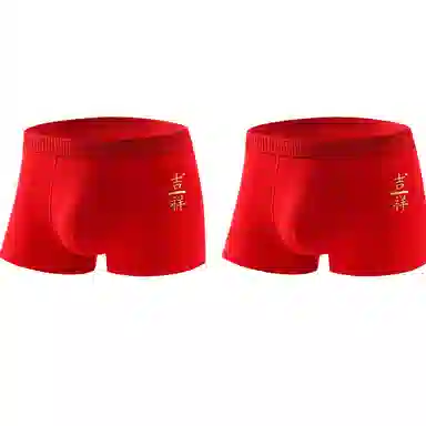 Lanmi Lucky Year Cotton Boxer Briefs 2-Pack