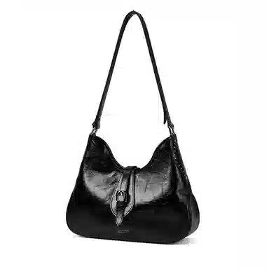 Pierre Cardin Vintage Leather Crossbody Bag Black Brown