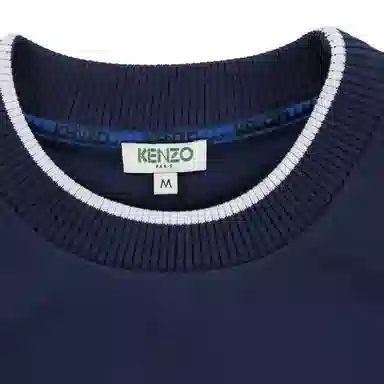 KENZO Tiger Embroidery Dress Blue