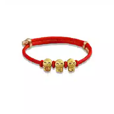 大唐国鼎 单福蛇吉祥红手绳新中式国潮小众设计本命年 诸事顺利时来好运旺事业学业本命年财运 好运 合金 手链 男女同款情侣款