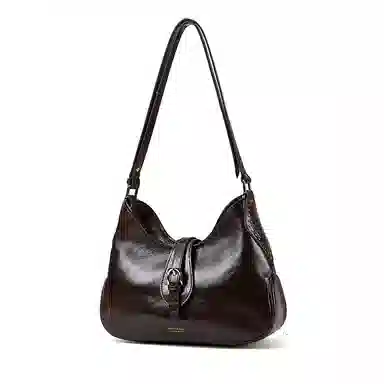 Pierre Cardin Vintage Leather Crossbody Bag Black Brown