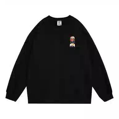 莫代尔 大码舒适亲肤潮流休闲时尚圆领长袖上衣可外穿打底衣 男女同款