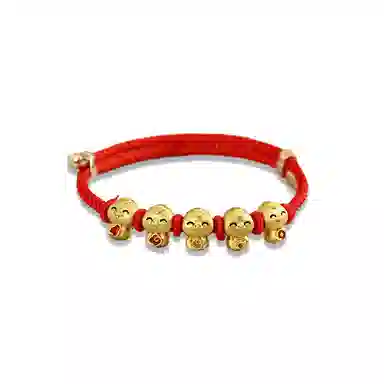 大唐国鼎 单福蛇吉祥红手绳新中式国潮小众设计本命年 诸事顺利时来好运旺事业学业本命年财运 好运 合金 手链 男女同款情侣款