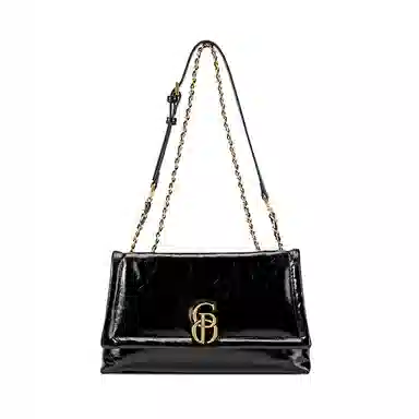 Pierre Cardin Vintage Waxed Leather Shoulder Bag