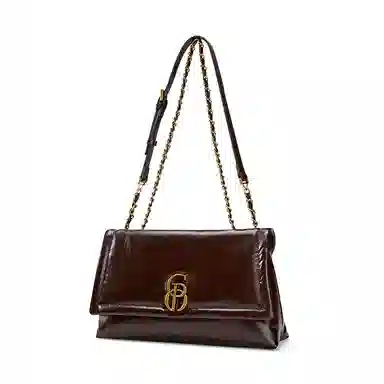 Pierre Cardin Vintage Waxed Leather Shoulder Bag