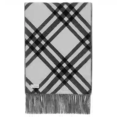 Burberry Logo Cashmere Scarf Black