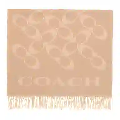 COACH Logo Print Scarf