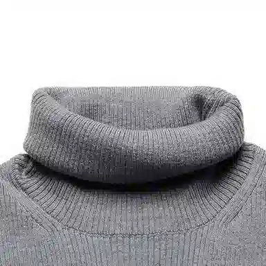 KENZO FW20 Tiger Head Turtleneck Sweater Gray
