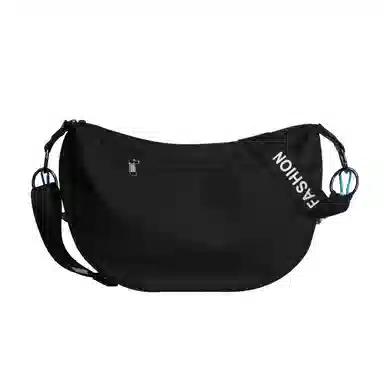 TAKI Nylon Shoulder Bag Black