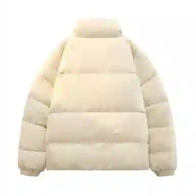 鸭鸭 经典暖冬系列 简约字母印花设计感青少年纯色基础款学生党好物户外通勤宽松休闲百搭防寒保暖羽绒服 男女同款