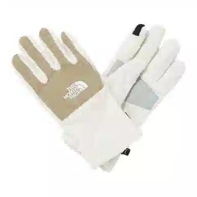 The North Face Logo Gloves White