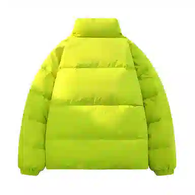 鸭鸭 经典暖冬系列 简约字母印花设计感青少年纯色基础款学生党好物户外通勤宽松休闲百搭防寒保暖羽绒服 男女同款