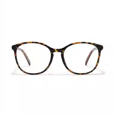 佐川 时尚超轻韩系眼镜 玳瑁色亮黑眼镜框 方圆脸圆框 光学镜架 男女同款情侣款