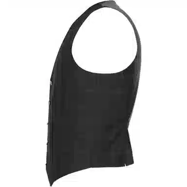 迪柯尼 商务绅士格子马甲 男款 黑混格