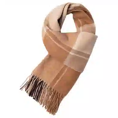 红豆 保暖加厚简约简单英伦格时尚 羊毛 绒线围巾 女款