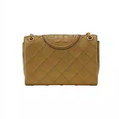 Tory Burch Fleming Crossbody Bag Gravel Brown