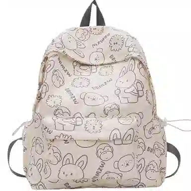 垣途者 日系可爱书包女小背包 帆布 双肩包 女款 多色