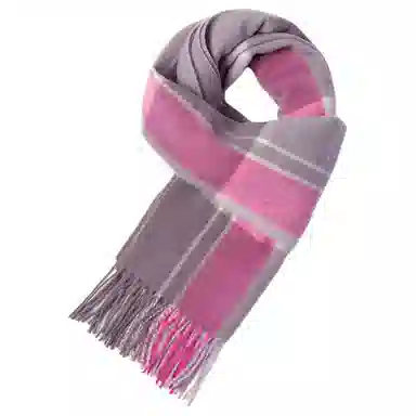 红豆 保暖加厚简约简单英伦格时尚 羊毛 绒线围巾 女款