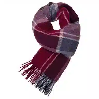 红豆 保暖加厚简约简单英伦格时尚 羊毛 绒线围巾 女款