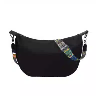 TAKI Nylon Shoulder Bag Black