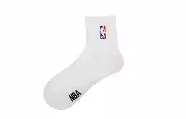 NBA Logo Socks 5-Pack White