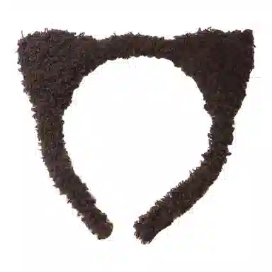 如花梦 可爱猫咪绒毛甜美猫耳朵 洗脸面膜束发头箍 布艺 发箍 女款