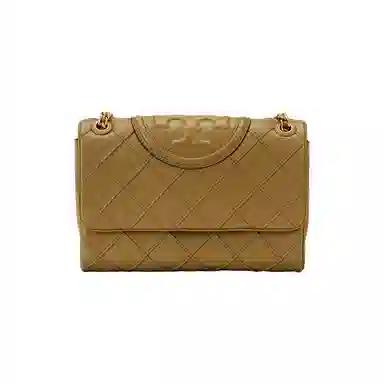 Tory Burch Fleming Crossbody Bag Gravel Brown