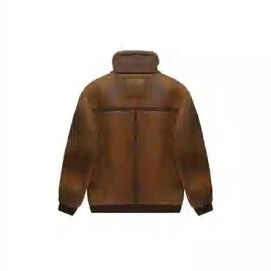 WILD LEADER Suede Shearling Jacket Caramel