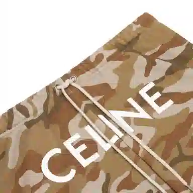 CELINE SS22 Camo Fleece Shorts