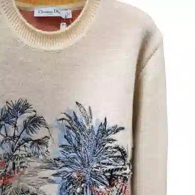 Dior Floral Embroidered Sweater