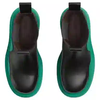 Bottega Veneta Tire Chelsea Boots Turquoise