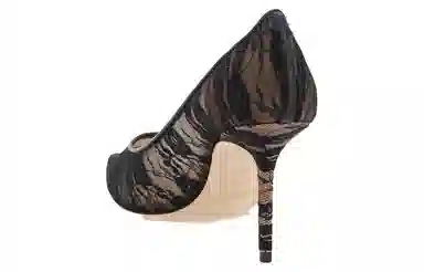 Jimmy Choo Lace Stiletto 8cm Black White